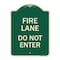 Signmission Fire Lane Do Not Enter Heavy-Gauge Aluminum Architectural Sign, 24" x 18", G-1824-23986 A-DES-G-1824-23986 - alternate 1